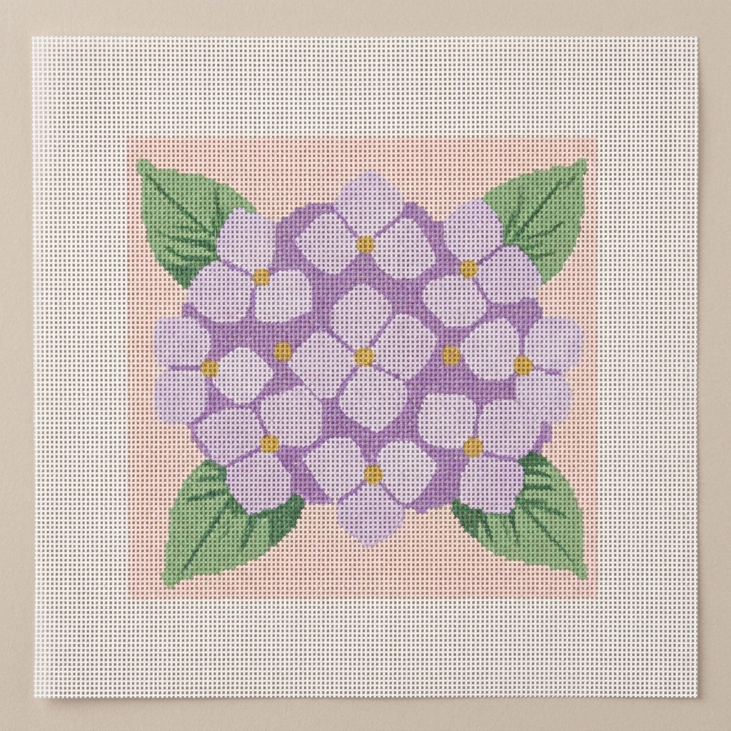 Hydrangea — Lavender Needlepoint Kit