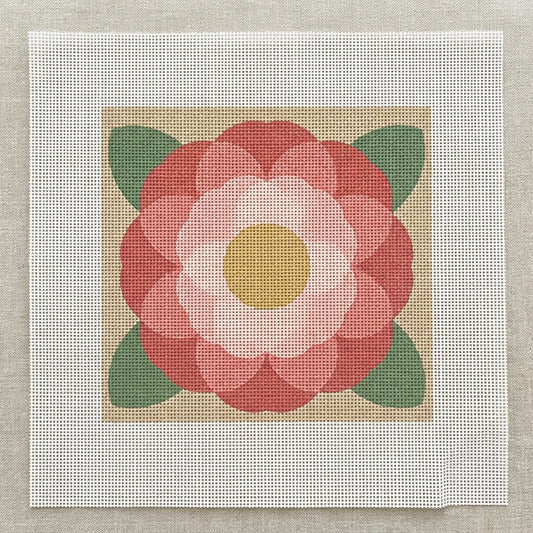 Camellia — Rose Needlepoint Kit