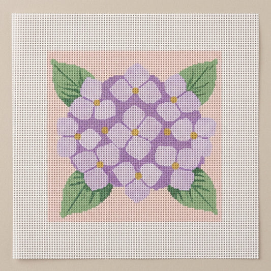 Hydrangea — Lavender Needlepoint Kit